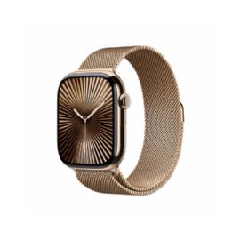 Apple Watch Series 10 GPS + Cellular 46mm Cassa Titanio Oro con Oro Milanese Loop - M/L - MX003QL/A