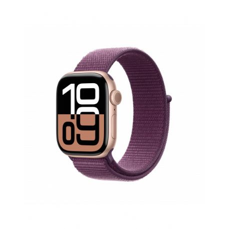 Apple Watch Series 10 GPS 42mm Rose Oro Cassa Alluminio con Plum Sport Loop - MWWK3QL/A