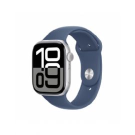 Apple Watch Series 10 GPS 46mm Argento Cassa Alluminio con Denim Sport Band - M/L - MWWM3QL/A