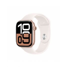 Apple Watch Series 10 GPS 46mm Rose Oro Cassa Alluminio con Cinturino Sport Rosa Fard - S/M - MWWT3QL/A