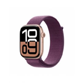 Apple Watch Series 10 GPS 46mm Rose Oro Cassa Alluminio con Plum Sport Loop - MWWV3QL/A