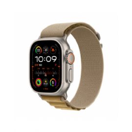 Apple Watch Ultra 2 GPS + Cellular 49mm Cassa Titanio Naturale con Tan Alpine Loop - Large - MX4H3TY/A